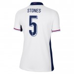Günstige Fußballtrikots England Stones 5 Frauens Heimtrikot EURO 2024 Kurzarm